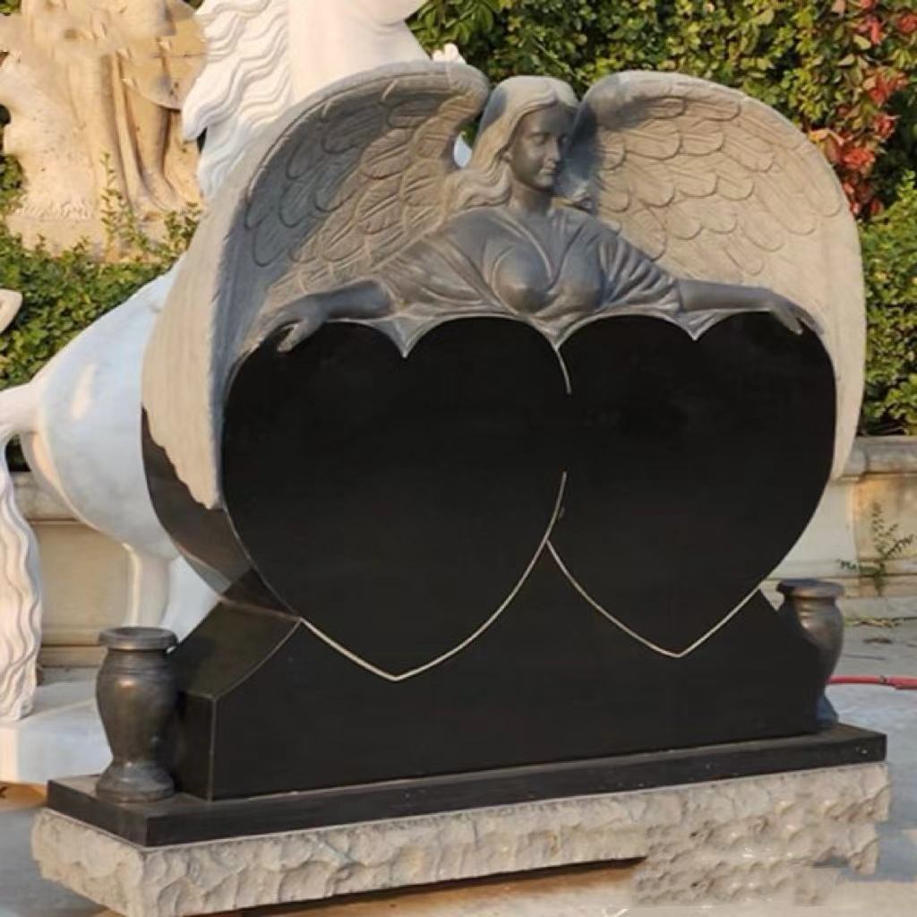 Doppelherz-Grabstein des Schutzengels