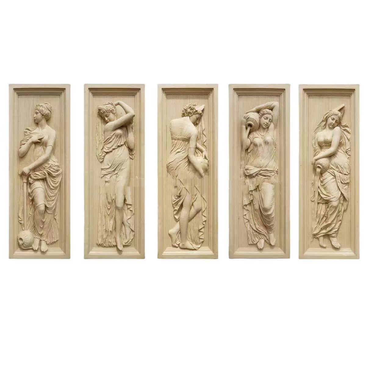 Ägyptischer beige Figur Reliefssatz im europäischen Stil in Xingyaner im europäischen Stil