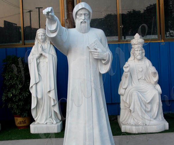 Xingyan White Marmor Western religiöse Figur Steinskulpturen